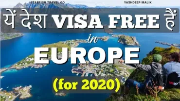Visa Free Countries in Europe for 2020 (India Citizens) – in Hindi / हिंदी में