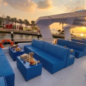 2-hour Luxury Dubai Cruise With Buffet, Entertainment & Sunset Views | Dubai Travel Tours 2-hour Luxury Dubai Cruise With Buffet