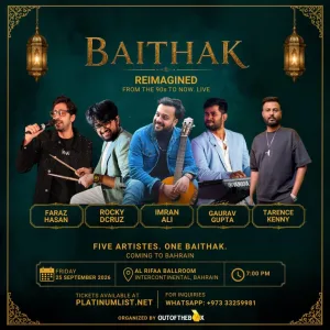 Baithak live in Bahrain by Out of the Box Events Desi Events