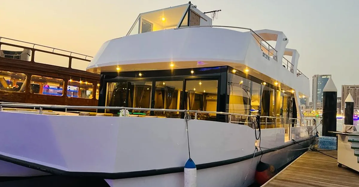 Dine, Dance, And Delight: Dubai Canal Dinner Dhow Cruise | Dubai Travel Tours Dine