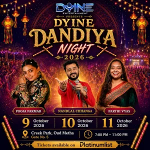 Dyine Dandiya Night 2026 – Concerts Dyine Dandiya Night 2026 Concerts