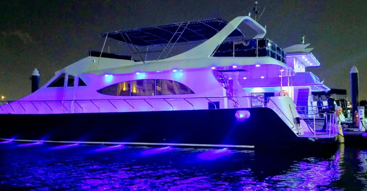 Embark On A Luxury Dubai Marina Yacht Cruise At Media Waves Yachts! | Dubai Travel Tours United Arab Emirates