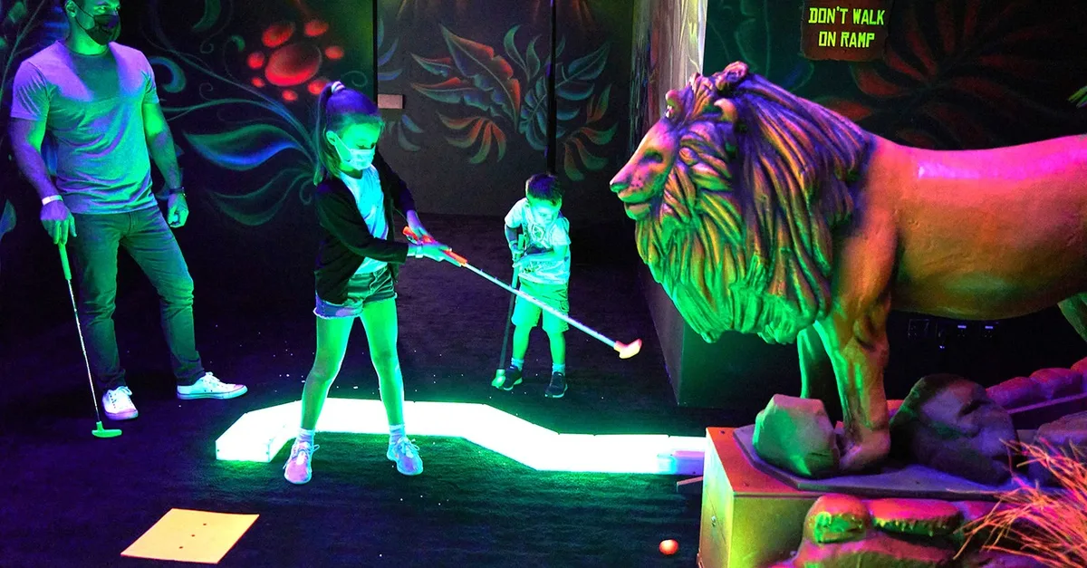 Glow Golf Experience At Mystic Golf By Tr88house @bluewaters Island in Dubai | Dubai Travel Tours Glow Golf Experience At Mystic Golf By Tr88house @bluewaters Island at Mystic Golf by TR88HOUSE @Bluewaters Island