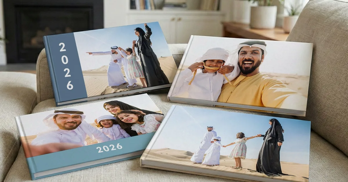 One 20-, 40-, 60- Or 100-page A5, A4 Or A3 Hardcover Photobook in National Deal | Dubai Travel Tours 40-