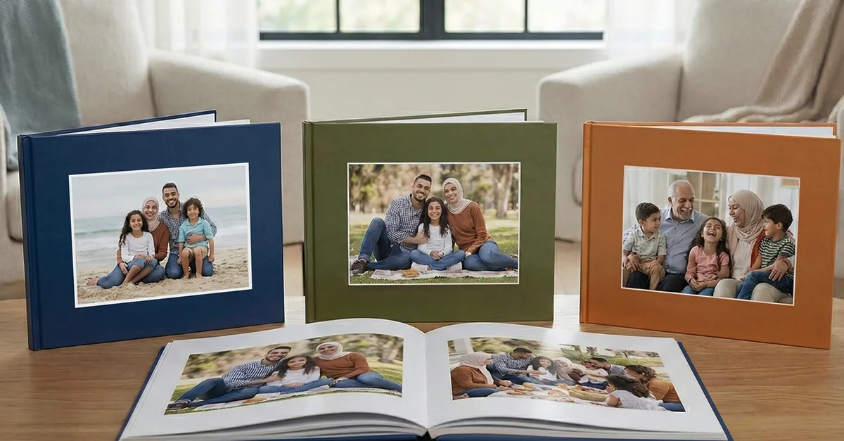 One 20-, 40-, 60- Or 100-page A5, A4 Or A3 Hardcover Photobook in National Deal | Dubai Travel Tours A4 Or A3 Hardcover Photobook at Printerpix