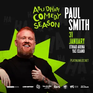 Paul Smith at Etihad Arena – Comedy Events Paul Smith at Etihad Arena Comedy Events