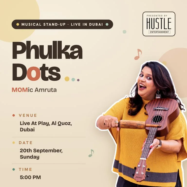Phulka Dots – A Musical Stand-Up Comedy Show ft. MOMic Amruta in Dubai – Comedy Events Phulka Dots - A Musical Stand-Up Comedy Show ft. MOMic Amruta in Dubai Comedy Events