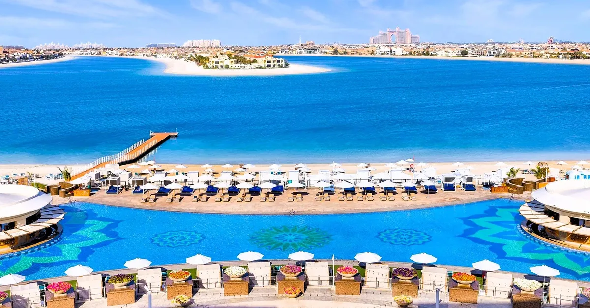 Relax By The Resort Pool W F&b Credit & Balinese-style Cabana Access in Dubai | Dubai Travel Tours United Arab Emirates