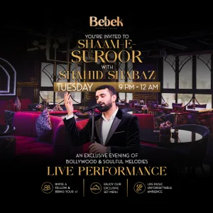Shaam-e-Suroor with Shahid Shabaz at Bebek Restaurant & Lounge – Nightlife Shaam-e-Suroor with Shahid Shabaz at Bebek Restaurant & Lounge Nightlife
