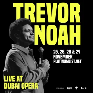 Trevor Noah Live at Dubai Opera Shows and Theatrical Plays