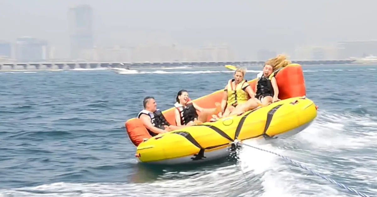 Wakeboarding Or Banana Boat Ride With Bissalama Yachts in Dubai | Dubai Travel Tours Wakeboarding Or Banana Boat Ride With Bissalama Yachts at Bissalama Yachts
