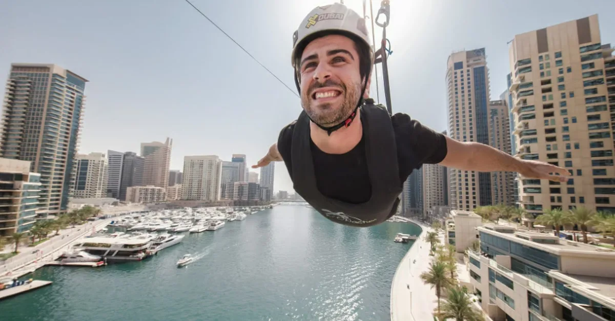 Xline Dubai Marina: World’s Longest Zipline Experience For One Adult in National Deal | Dubai Travel Tours Xline Dubai Marina: World’s Longest Zipline Experience For One Adult at The Tours Factory Dubai