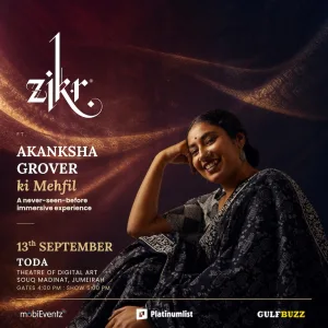 ZIKR ft. Akanksha Grover ki Mehfil at TODA, Dubai – Concerts ZIKR ft. Akanksha Grover ki Mehfil at TODA